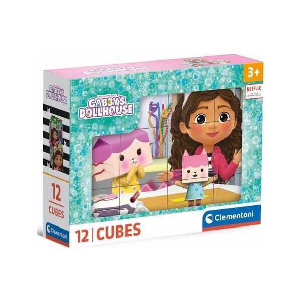 Clementoni CLE Cubi klocki 12 Koci domek Gabby 41193