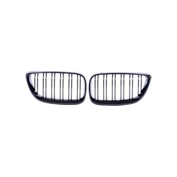 MTuning Grill sportowy podwójne żeberka Gloss Black BMW 2 F22 F23 2013-2021
