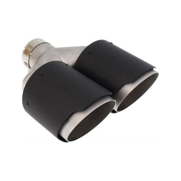 MTuning Podwójna Końcówka tłumika 2x114mm wejście 63mm Carbon