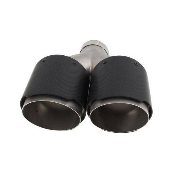MTuning Podwójna Końcówka tłumika 2x114mm wejście 63mm Carbon
