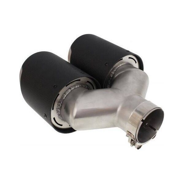 MTuning Podwójna Końcówka tłumika 2x114mm wejście 63mm Carbon