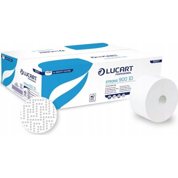 Lucart Lucart Strong 900 ID - Papier toaletowy, 2 warstwy, 202 m, celuloza - 12 rolek