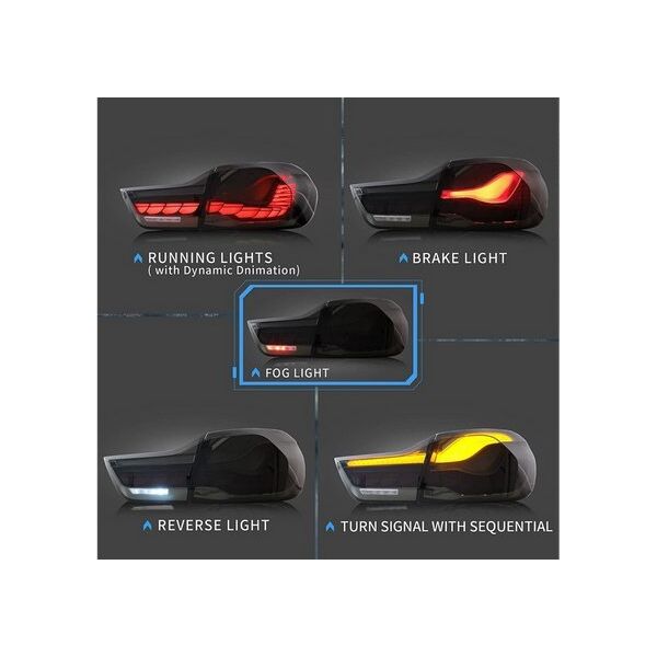MTuning Zestaw Lamp Tylnych Dynamic LED Smoke BMW 4 F32 F82 4 F33 F83 2013-obecnie
