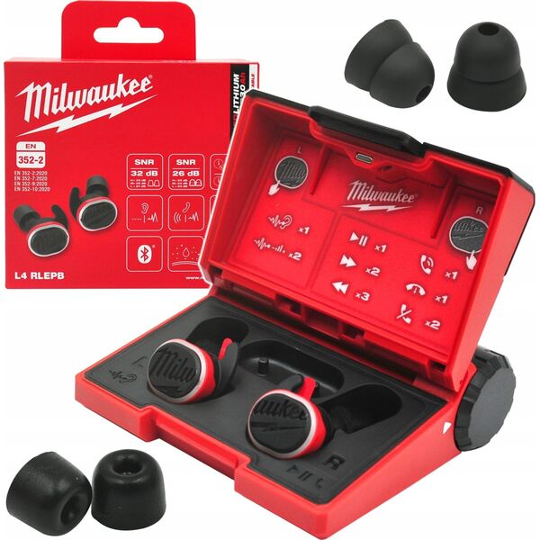 Głośnik Sourcing MILWAUKEE L4RLEPB-301 BLUETHOOTH EARPLUGS RECHARGEABLE BY USB