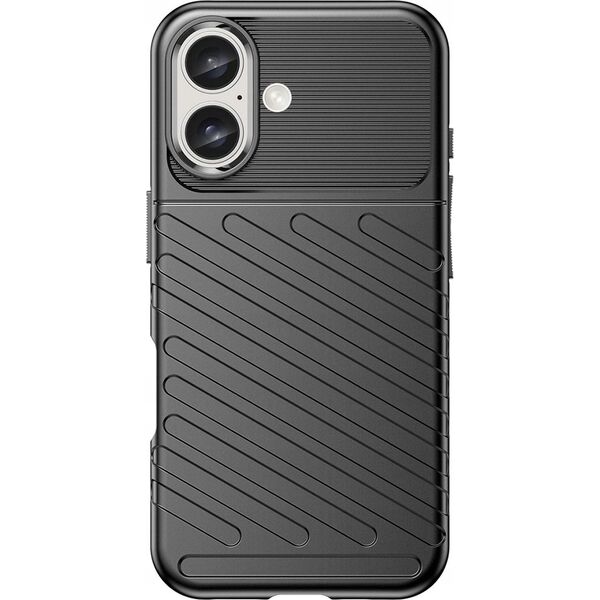 Hurtel Etui silikonowe Thunder Case do iPhone 16 Plus - czarne 14202321 5907769364822