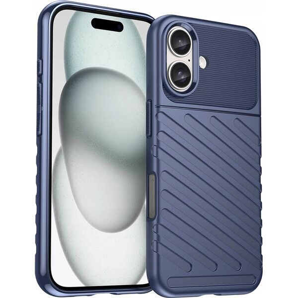 Hurtel Etui silikonowe Thunder Case do iPhone 16 Plus - niebieskie 14202329 5907769364860