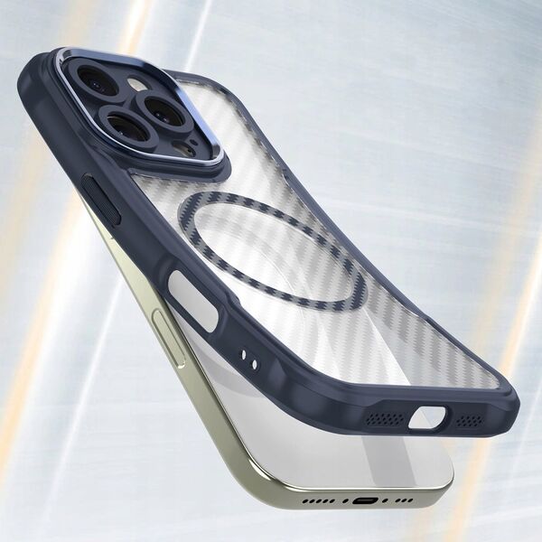Hurtel Etui silikonowe Leading Series MagSafe do iPhone 16 Pro Max - niebieskie 14202339 5907769365126