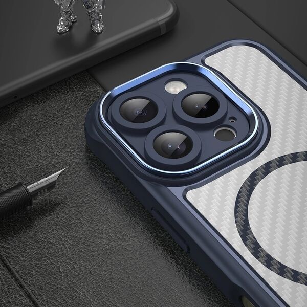 Hurtel Etui silikonowe Leading Series MagSafe do iPhone 16 Pro Max - niebieskie 14202339 5907769365126