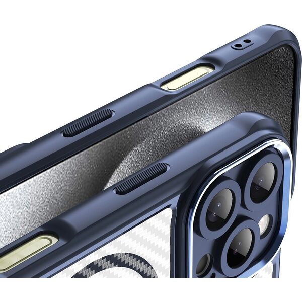 Hurtel Etui silikonowe Leading Series MagSafe do iPhone 16 Pro Max - niebieskie 14202339 5907769365126