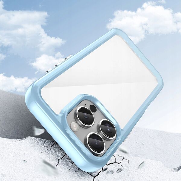 Hurtel Etui Outer Space Case z żelową ramką do iPhone 16 Pro Max - niebieskie 14202367 5907769364969
