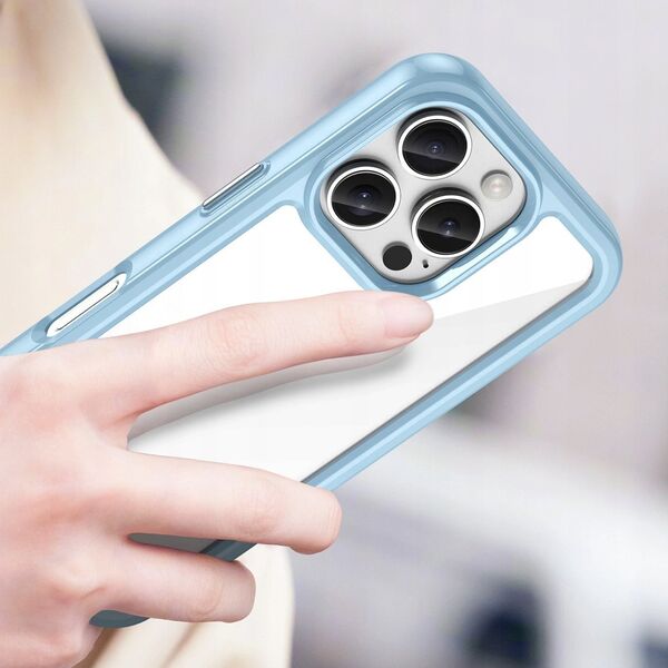 Hurtel Etui Outer Space Case z żelową ramką do iPhone 16 Pro Max - niebieskie 14202367 5907769364969