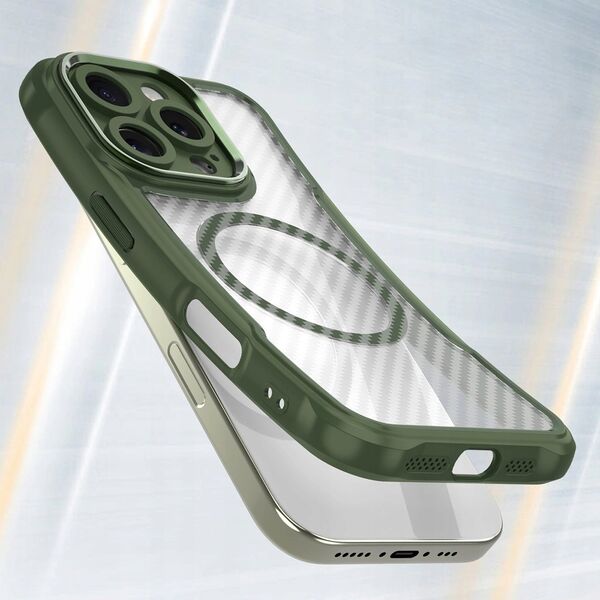 Hurtel Etui silikonowe Leading Series MagSafe do iPhone 16 Pro Max - zielone 14202369 5907769365201