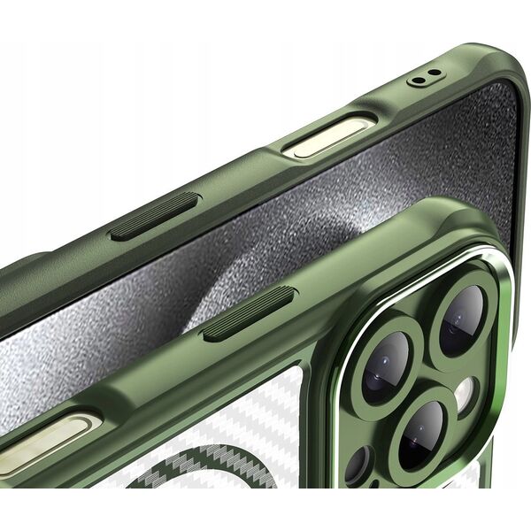 Hurtel Etui silikonowe Leading Series MagSafe do iPhone 16 Pro Max - zielone 14202369 5907769365201