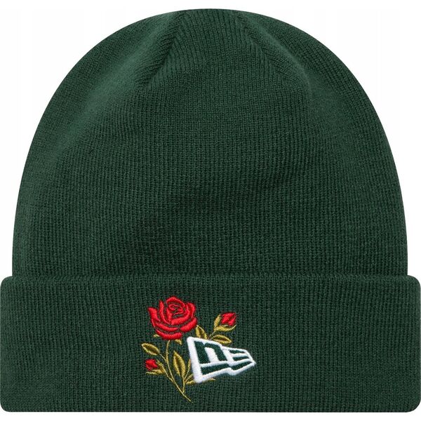 New Era New Era Rose Icon Cuff Knit Beanie Hat 60580736 Zielone OSFM 14211561 198061289509
