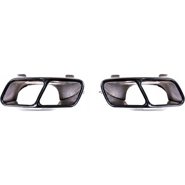 MTuning Końcówki tłumika Black MERCEDES A-Class W176 CLA C117, X117 GLA-Class X156 2012-2018