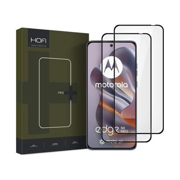 Hofi SZKŁO HARTOWANE HOFI GLASS PRO+ 2-PACK MOTOROLA EDGE 50 NEO BLACK