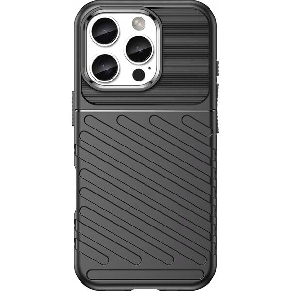Hurtel Etui silikonowe Thunder Case do iPhone 16 Pro Max - czarne 14295401 5907769364846