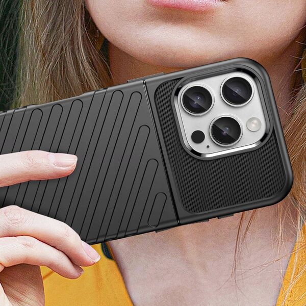 Hurtel Etui silikonowe Thunder Case do iPhone 16 Pro Max - czarne 14295401 5907769364846