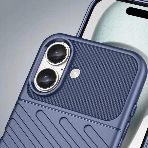 Hurtel Etui silikonowe Thunder Case do iPhone 16 - czarne 14295429 5907769364815