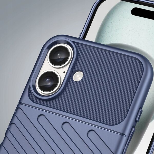 Hurtel Etui silikonowe Thunder Case do iPhone 16 - niebieskie 14295433 5907769364853