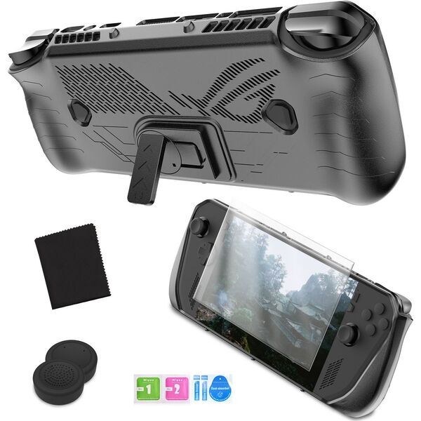 JYS Zestaw 4w1 Futerał Etui Case Osłona LCD Osłony Pady do Asus ROG Ally X / JYS-RAX009