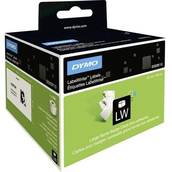 Dymo Duże identyfikatory imienne 106x62mm 250szt. (S0929110)