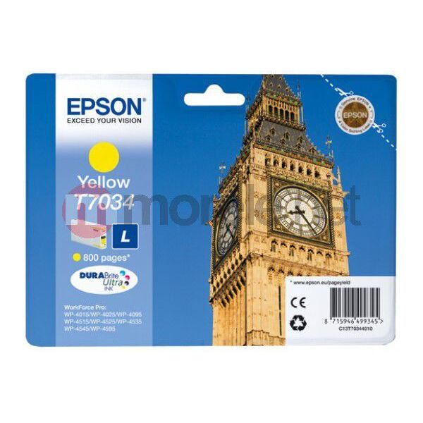 Tusz Epson C13T70344010 Yellow Oryginał  (C13T70344010)