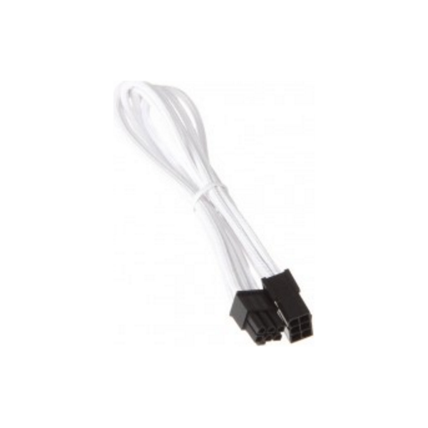 SilverStone PCIe 6-pin - PCIe 6-pin, 0.25m, Biały (SSTPP07IDE6W)