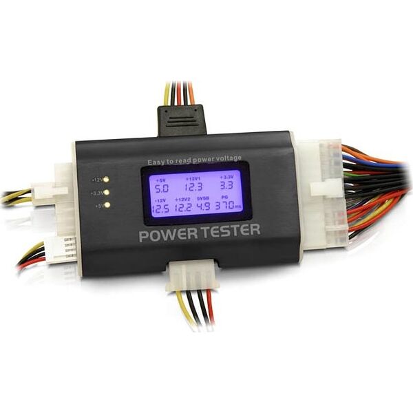 Delock Tester zasilaczy komputerowych (18159) 292351 4043619181599