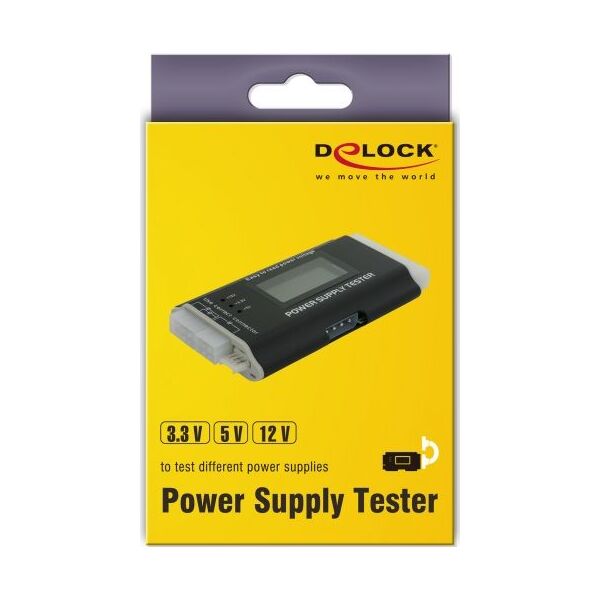 Delock Tester zasilaczy komputerowych (18159) 292351 4043619181599