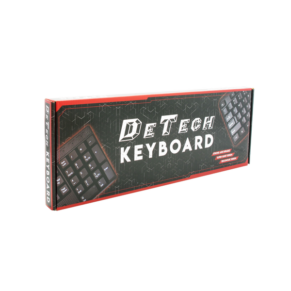 Πληκτρολόγιο DeTech DE6079, USB, Κυριλλικό, Μαύρο - 6079 έως 12 άτοκες Δόσεις