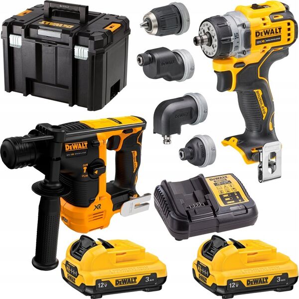 Zestaw elektronarzędzi Dewalt DEWALT.COMBO KIT 12V DCK2101L2T (DCH072 DCD703) 2x3.0Ah TSTAK