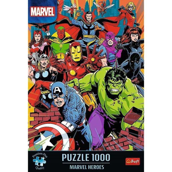 Trefl Puzzle 1000 elementów Premium Plus Quality Marvel Heroes