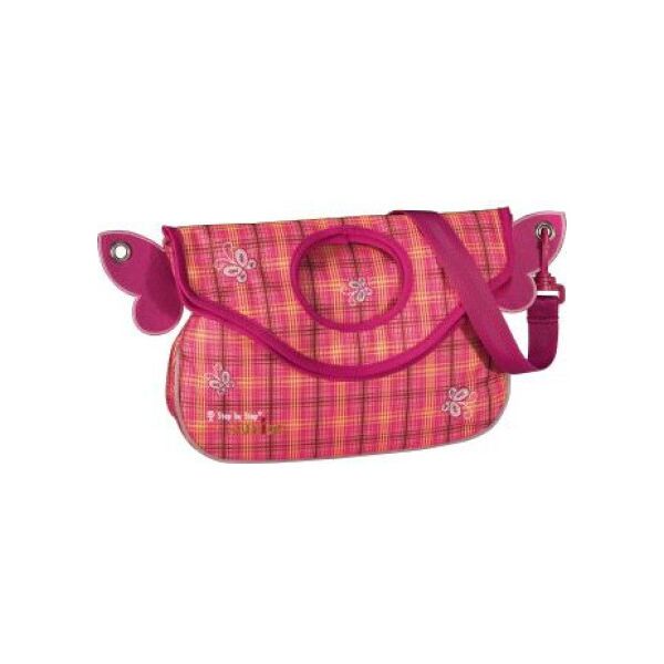 Step by Step JUNIOR "Alpbag Girls" torba przedszkolaka, kratka-różowy