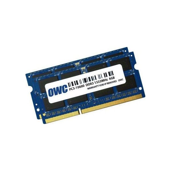 Pamięć do laptopa OWC SODIMM, DDR3, 8 GB, 1333 MHz, CL9 (OWC1333DDR3S08S)