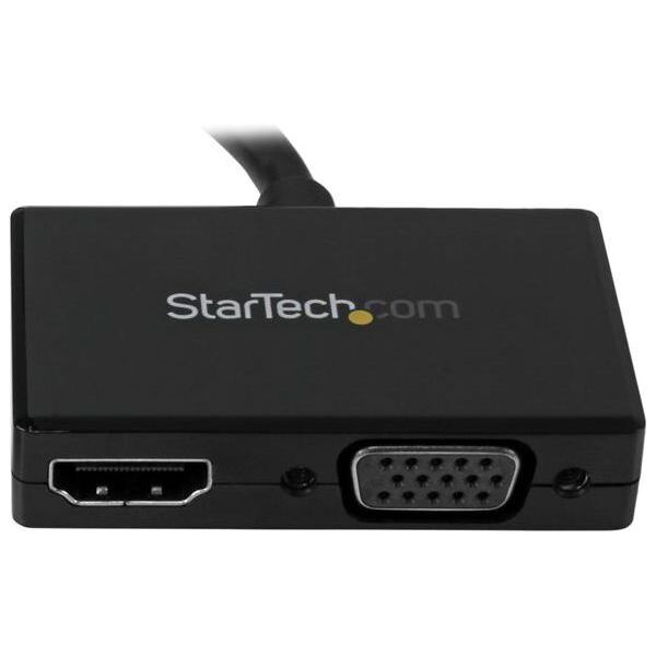 Adapter AV StarTech DisplayPort - HDMI - D-Sub (VGA) czarny (DP2HDVGA)