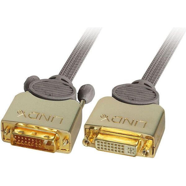 Kabel Lindy DVI-D - DVI-D 2m złoty (37150)