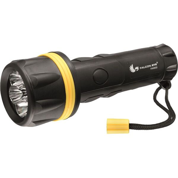 Latarka Falcon Eye Gumowa, bateryjna, ręczna 7 LED (FHH0022)