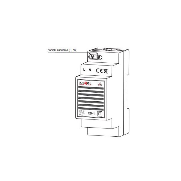 Zamel Dzwonek przyzywowy 230V AC ED-1
