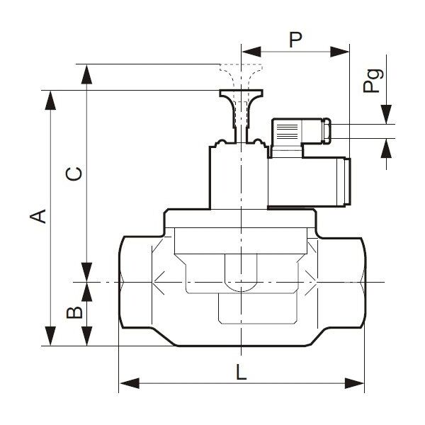 Gazex Zawór grzybkowy odcinający ZB-25 GW 1" wyzwalany 0,25 bar (ZB-25)