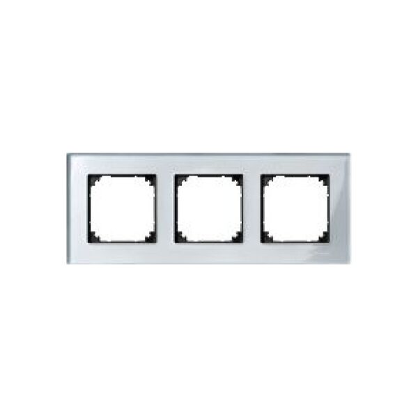 Schneider Electric Ramka potrójna Merten M-Elegance szklana diamentowy srebrny (MTN4030-3260)