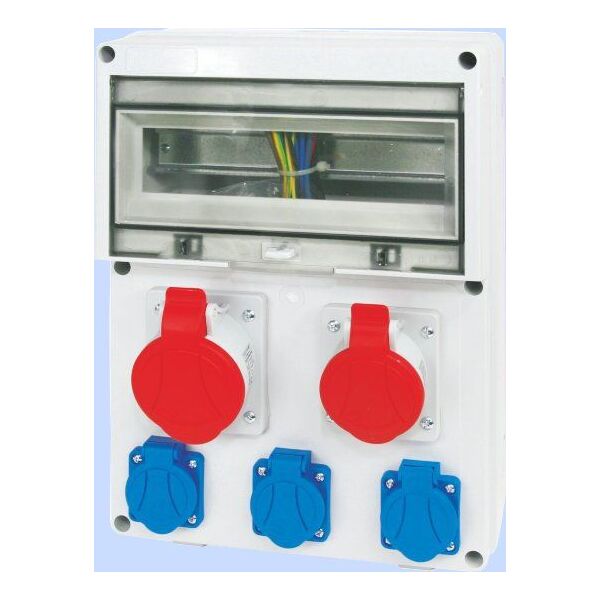 Elektromet Rozdzielnica budowlana 12 modułów 1x16A 5P 400V, 1x32A 5P 400V, 3x16A 2P+Z RSE-04 IP54 (942091)