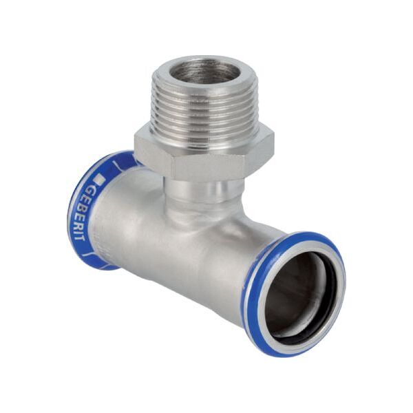 Geberit Trójnik Mapress Edelstahl przejściowy GZ 28mm x 1" x 28mm (31461)