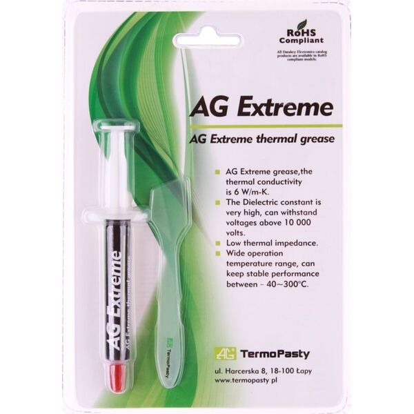 Pasta termoprzewodząca AG TermoPasty AG Extreme 3g (ART.AGT-108)