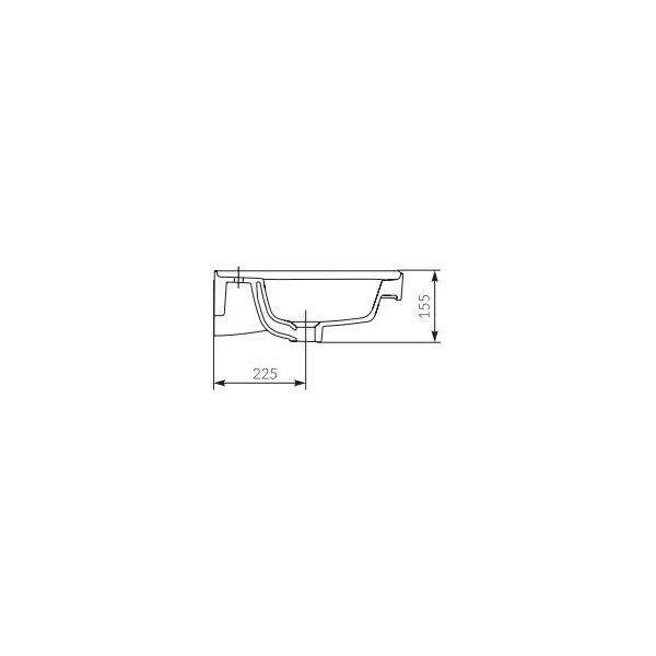 Umywalka Cersanit Crea 80,5cm (K114-017-ECO)