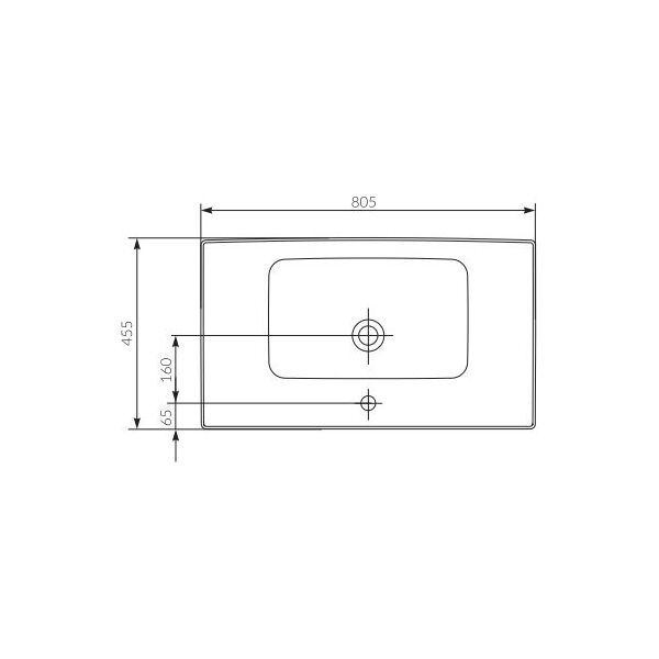 Umywalka Cersanit Crea 80,5cm (K114-017-ECO)