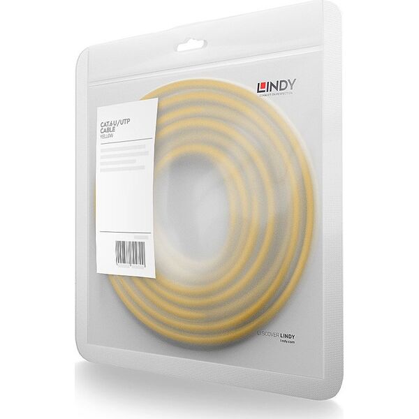 Lindy Patchkabel Cat6 U/UTP gelb 0.30m (48060)