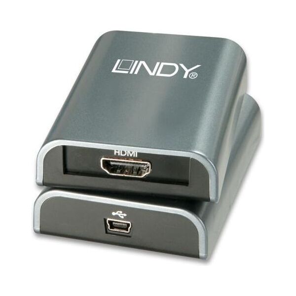 Adapter USB Lindy USB - HDMI Srebrny