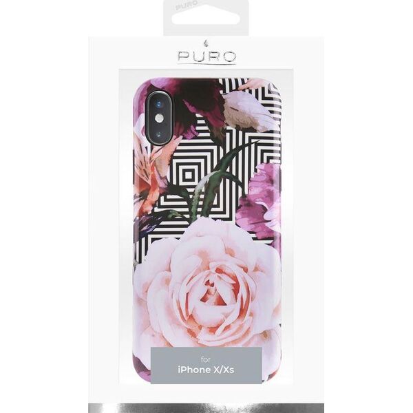 Puro Puro Glam Geo Flowers - Etui Iphone Xs / X (pink Peonies)