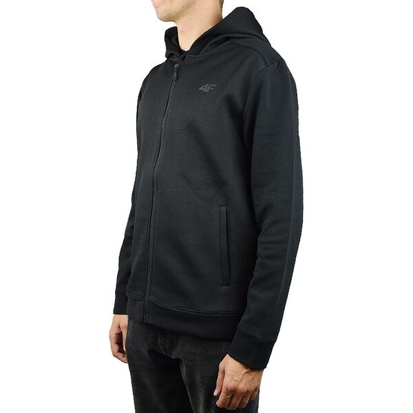 4f Bluza męska Men Hoodie X4Z18-BLM201BLK czarne r. S